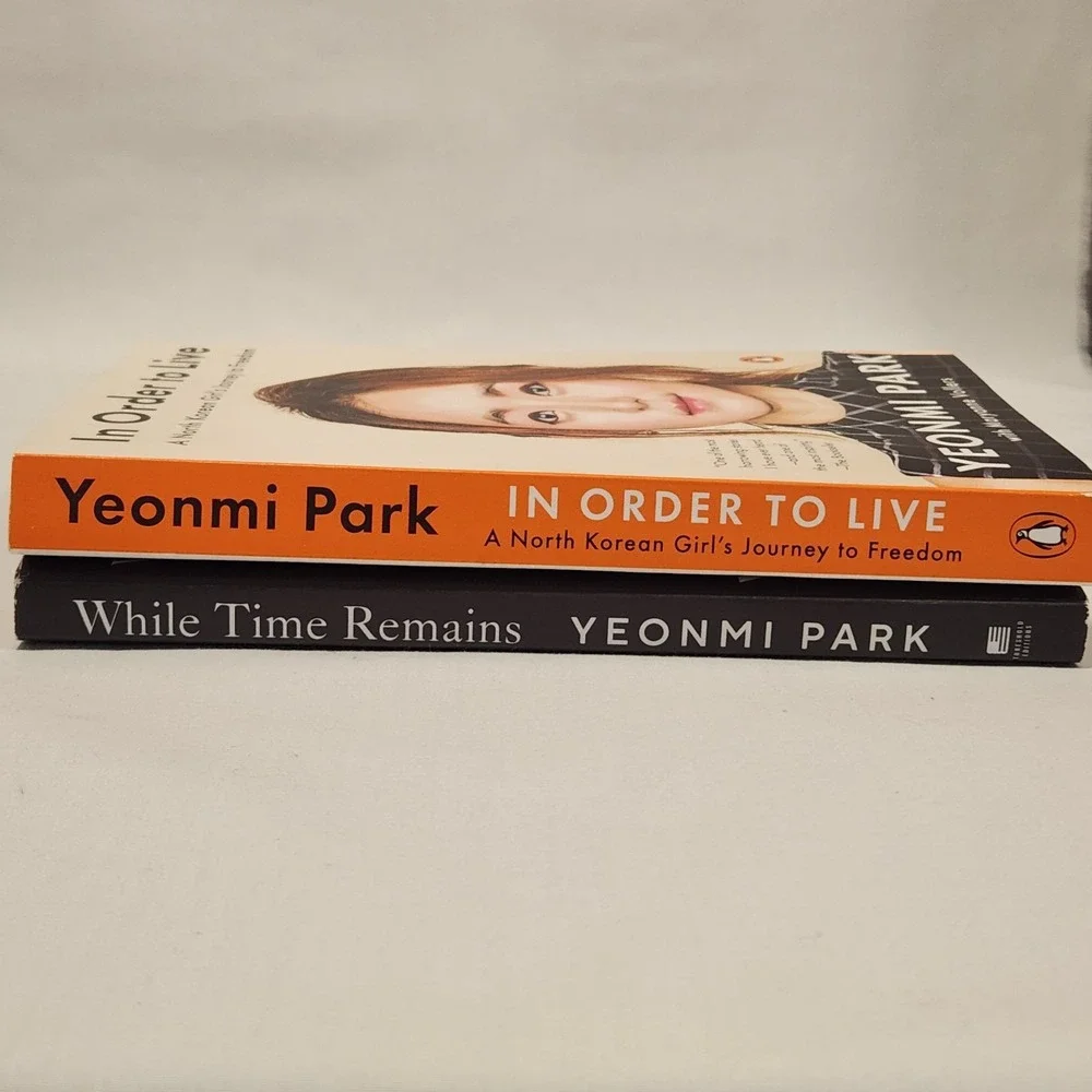 Yeonmi‎ Park 2 BOOK SET - In Order to Live + While Time Remains PAPERBACK